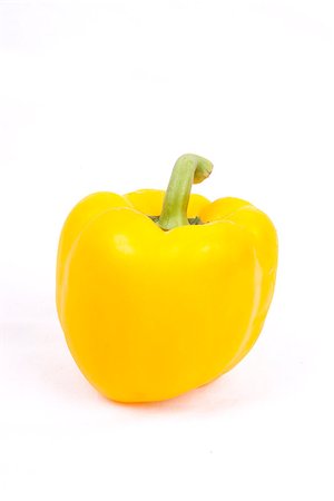 yellow peppers isolated on a white background Foto de stock - Super Valor sin royalties y Suscripción, Código: 400-06954528