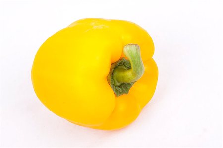 yellow peppers isolated on a white background Foto de stock - Super Valor sin royalties y Suscripción, Código: 400-06954529