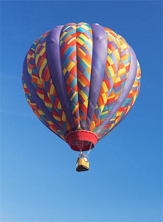 Colorful hot-air balloon. Stock Photo - Budget Royalty-Free & Subscription, Code: 400-06954582