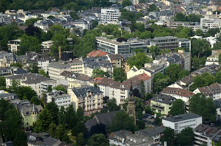 Aerial cityscape view of Frankfurt, Germany Stock Photo - Budget Royalty-Free & Subscription, Code: 400-06954639