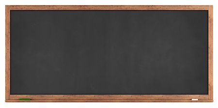 Blank retro blackboard isolated on white - rendering Stock Photo - Budget Royalty-Free & Subscription, Code: 400-06954684
