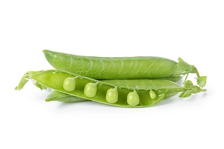 simsearch:400-04785141,k - fresh pea pods, isolated on white background Stock Photo - Budget Royalty-Free & Subscription, Code: 400-06950446