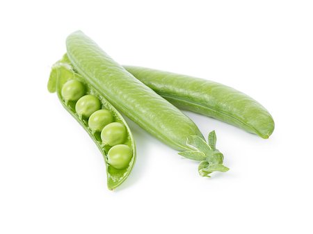simsearch:400-04785141,k - fresh pea pods, isolated on white background Stock Photo - Budget Royalty-Free & Subscription, Code: 400-06950450