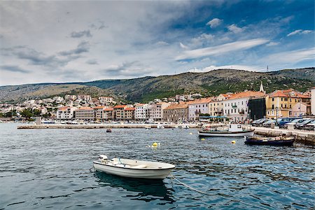 Panorama of Mediterranean Town Senj near Istria, Croatia Stock Photo - Budget Royalty-Free & Subscription, Code: 400-06950673