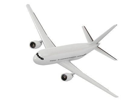 simsearch:400-07915045,k - Beautiful white passenger airliner comes in to land at the airport Foto de stock - Super Valor sin royalties y Suscripción, Código: 400-06951480