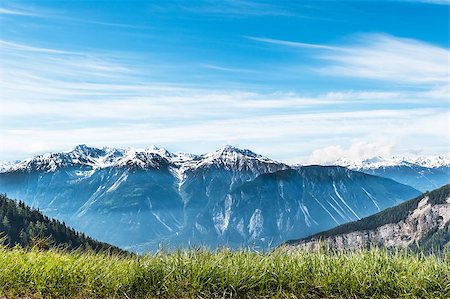 View of the Bernese Alps from the village Torrentalp, Switzerland Stock Photo - Budget Royalty-Free & Subscription, Code: 400-06952187
