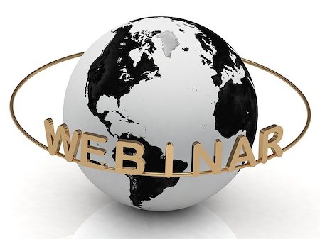 simsearch:400-06795928,k - Gold Webinar and gold ring, abstraction of the inscription around the earth on a white background Stockbilder - Microstock & Abonnement, Bildnummer: 400-06952354