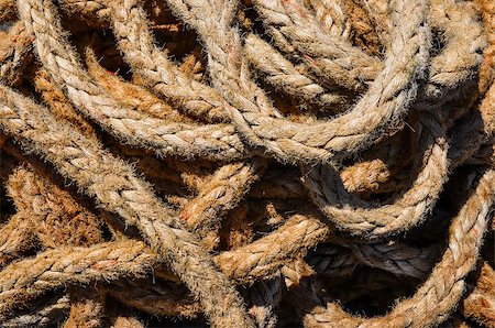 simsearch:400-05888573,k - Detail view of old used marine rope Photographie de stock - Aubaine LD & Abonnement, Code: 400-06953171