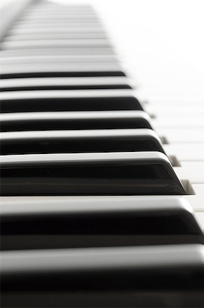 synthesizer - Closeup of electronic piano keys. Stock Photo - Budget Royalty-Free & Subscription, Code: 400-06953442