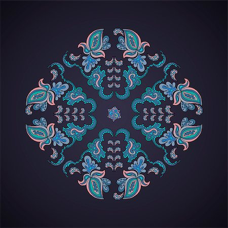 embroidery drawing flower image - Ornamental round lace pattern, circle background with many details. Stock Photo - Budget Royalty-Free & Subscription, Code: 400-07034094