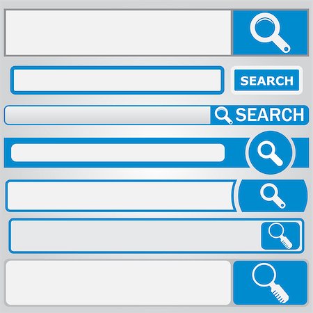 Web search form with button and loupe on it. Stock Photo - Budget Royalty-Free & Subscription, Code: 400-07034491