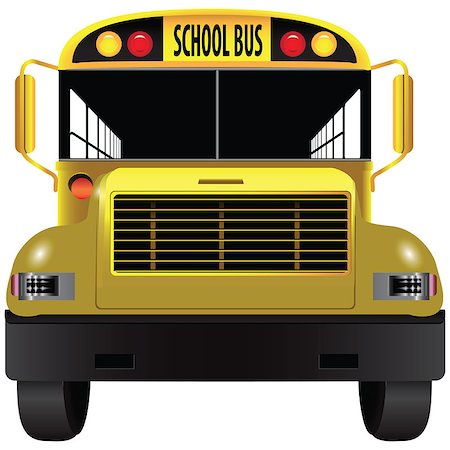 school bus ride - A vehicle for transporting children - school bus. Vector illustration. Stock Photo - Budget Royalty-Free & Subscription, Code: 400-07034647