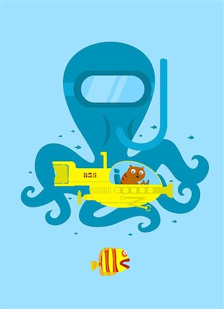 sous-marin (vaisseau) - Underwater adventure Photographie de stock - Aubaine LD & Abonnement, Code: 400-07034828