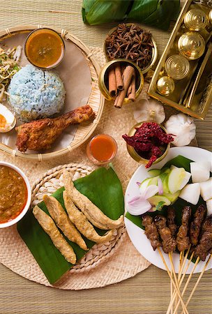 various popular malaysia food for ramadan, hari raya aidilfitri Stock Photo - Budget Royalty-Free & Subscription, Code: 400-07034917