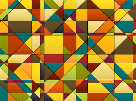 ravennka (artist) - Colorful abstract retro wallpaper (background) Fotografie stock - Microstock e Abbonamento, Codice: 400-07035034