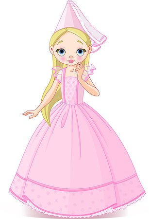 simsearch:400-07415175,k - Very cute and beautiful little vector princess Foto de stock - Royalty-Free Super Valor e Assinatura, Número: 400-07035112