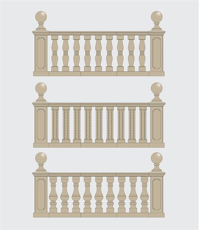 simsearch:400-07038923,k - set of architectural element â?? balustrade, vector Stock Photo - Budget Royalty-Free & Subscription, Code: 400-07035146