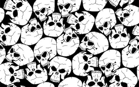 simsearch:400-06084708,k - Seamless skull camouflage pattern Stock Photo - Budget Royalty-Free & Subscription, Code: 400-07035395