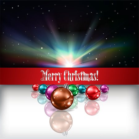 simsearch:400-07035531,k - Abstract celebration background with color Christmas decorations on white Fotografie stock - Microstock e Abbonamento, Codice: 400-07035528