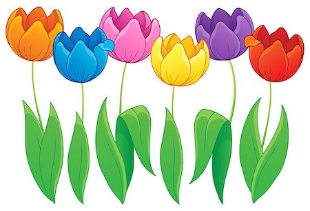 simsearch:400-08076059,k - Image with tulip flower theme 2 - eps10 vector illustration. Stock Photo - Budget Royalty-Free & Subscription, Code: 400-07035614