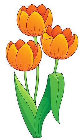 simsearch:400-08076059,k - Image with tulip flower theme 1 - eps10 vector illustration. Stock Photo - Budget Royalty-Free & Subscription, Code: 400-07035613