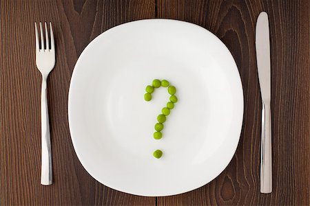 simsearch:400-07036577,k - Question mark made of peas on a white plate Stock Photo - Budget Royalty-Free & Subscription, Code: 400-07035739