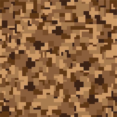 Seamless vector texture - brown camouflage Stock Photo - Budget Royalty-Free & Subscription, Code: 400-07035935