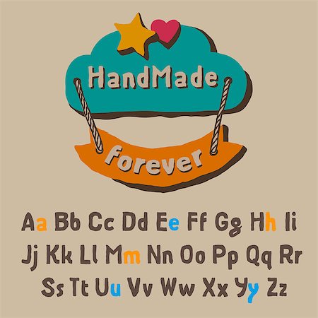 simsearch:400-05338667,k - Fun alphabet, vector Eps10 illustration. Stock Photo - Budget Royalty-Free & Subscription, Code: 400-07036003