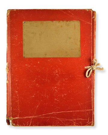 old red folder isolated on white background Stock Photo - Budget Royalty-Free & Subscription, Code: 400-07036380