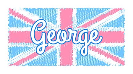 Union Jack with pastel color with George Photographie de stock - Aubaine LD & Abonnement, Code: 400-07036939