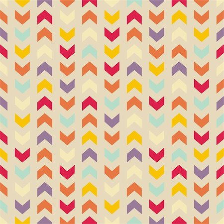 Aztec Chevron seamless vector colorful pattern, texture or background with zigzag stripes. Thanksgiving background, desktop wallpaper or website design element Photographie de stock - Aubaine LD & Abonnement, Code: 400-07037268