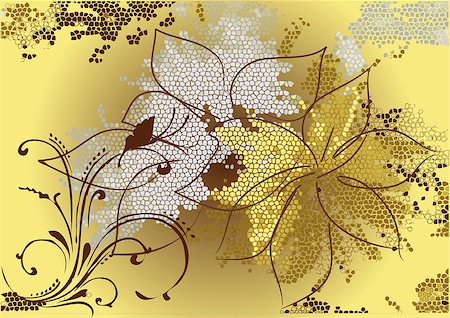 abstract floral background in brown beige tone Stock Photo - Budget Royalty-Free & Subscription, Code: 400-07037312