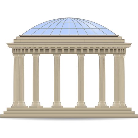 simsearch:400-07038923,k - stone rotunde with glass dome vector eps10 Stock Photo - Budget Royalty-Free & Subscription, Code: 400-07037332