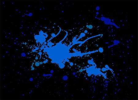 fluorescent blacklight splash painting on Black color Stock Photo - Budget Royalty-Free & Subscription, Code: 400-07037365