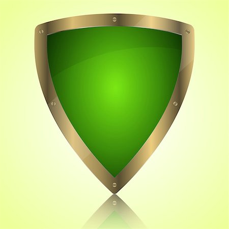 Triumph green shield symbol icon, vector illustration Stockbilder - Microstock & Abonnement, Bildnummer: 400-07037374