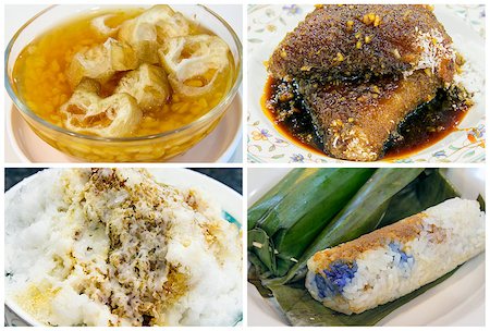 peranakan - Southeast Asian Singapore and Malaysia Local Dessert and Snacks Closeup Collage Photographie de stock - Aubaine LD & Abonnement, Code: 400-07037571