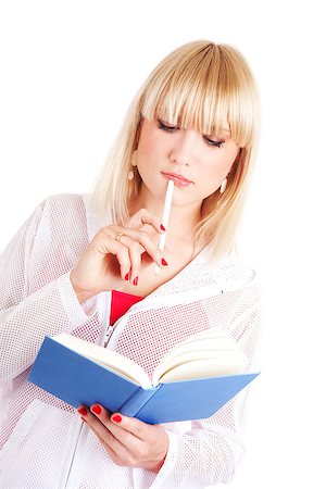 thinking student over the book Stock Photo - Budget Royalty-Free & Subscription, Code: 400-07039227
