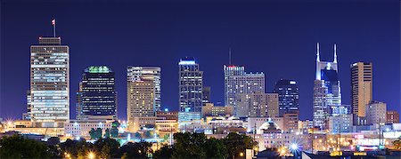 Skyline of downtown Nashville, Tennessee, USA. Photographie de stock - Aubaine LD & Abonnement, Code: 400-07039413