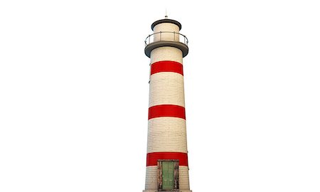 simsearch:400-05044996,k - lighthouse isolated on white background Photographie de stock - Aubaine LD & Abonnement, Code: 400-07039444