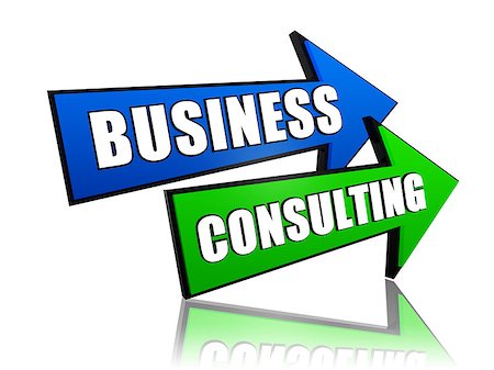 business consulting - text in 3d arrows, management develop concept Photographie de stock - Aubaine LD & Abonnement, Code: 400-07039502