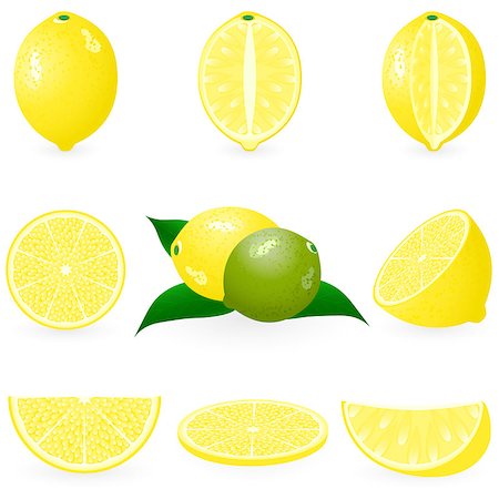 Vector illustration of lemon Foto de stock - Royalty-Free Super Valor e Assinatura, Número: 400-07039658