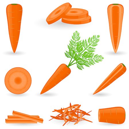 Vector illustration of carrot Foto de stock - Royalty-Free Super Valor e Assinatura, Número: 400-07039665