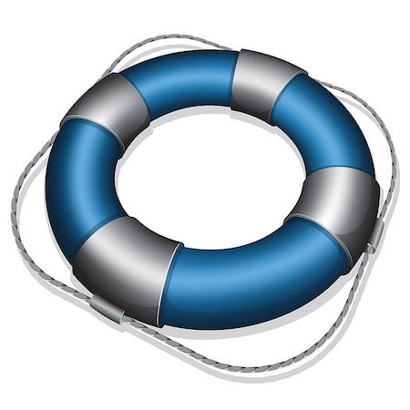simsearch:400-06527467,k - Vector illustration of marines blue life buoy Stock Photo - Budget Royalty-Free & Subscription, Code: 400-07039685