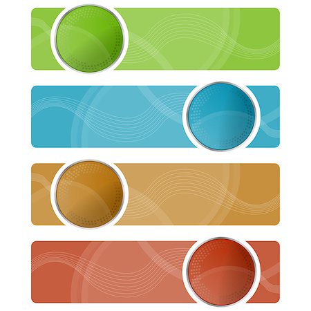 four elements - Vector illustration modern banner for infographics in 4 color Stock Photo - Budget Royalty-Free & Subscription, Code: 400-07039694