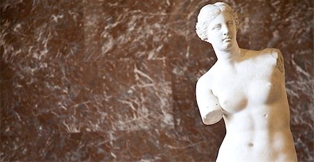 simsearch:400-06478037,k - Statue of the Greek goddess Aphrodite, discovered on the island of Melos ("Milo", in modern Greek), Louvre Museum, Paris Foto de stock - Royalty-Free Super Valor e Assinatura, Número: 400-07039838