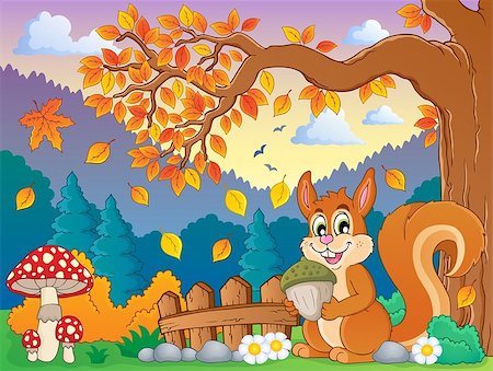 simsearch:400-08710477,k - Autumn thematic image 4 - eps10 vector illustration. Stock Photo - Budget Royalty-Free & Subscription, Code: 400-07039860