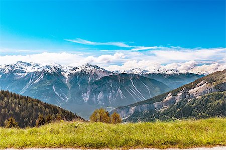 View of the Bernese Alps from the village Torrentalp, Switzerland Stock Photo - Budget Royalty-Free & Subscription, Code: 400-07039932