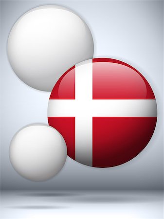 simsearch:400-06365575,k - Vector - Denmark Flag Glossy Button Fotografie stock - Microstock e Abbonamento, Codice: 400-07032479