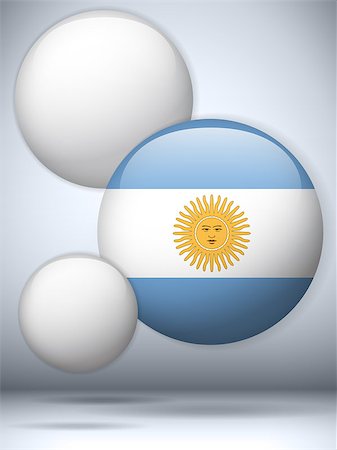 simsearch:400-07032470,k - Vector - Argentina Flag Glossy Button Photographie de stock - Aubaine LD & Abonnement, Code: 400-07032472