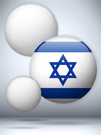 simsearch:400-06365571,k - Vector - Israel Flag Glossy Button Stock Photo - Budget Royalty-Free & Subscription, Code: 400-07032489